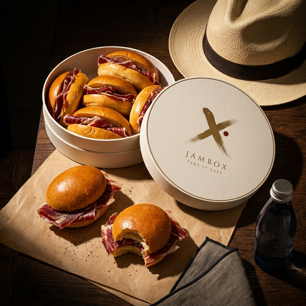 Bocadillo Brioche de Jamón de Bellota 100 % Ibérico · Pata Negra