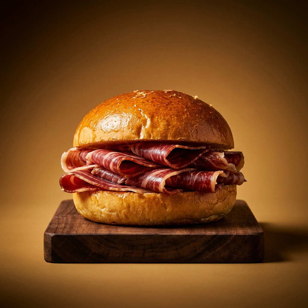 Bocadillo Brioche de Jamón de Bellota Ibérico 50 % Raza Ibérica