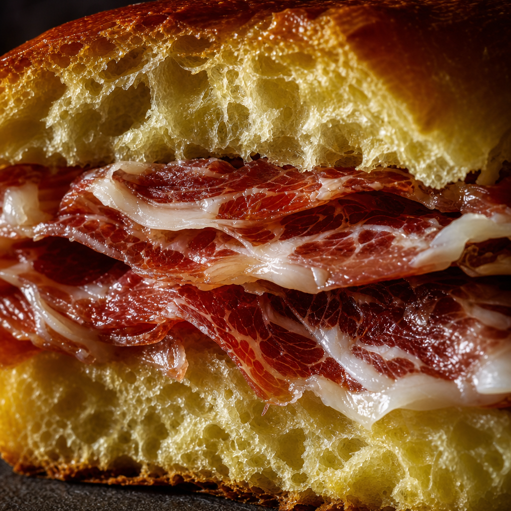Bocadillo Brioche de Jamón de Bellota 100 % Ibérico · Pata Negra